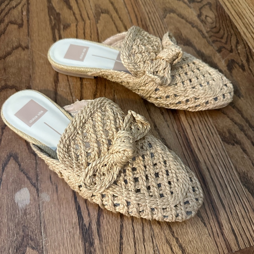 Dolce Vita Women's SABOR Loafer, LT Natural Raffia, 8.5 - Picture 3 of 6